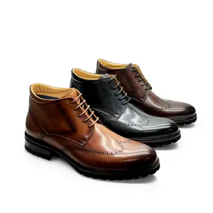 مخصص الرجال مصمم الفاخرة الحرية الأعمال عارضة أحذية من الجلد الشتاء تشيلسي الأحذية للرجال