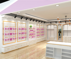 Aménagement intérieur <span class=keywords><strong>de</strong></span> <span class=keywords><strong>magasin</strong></span> <span class=keywords><strong>de</strong></span> <span class=keywords><strong>lingerie</strong></span> féminine avec mobilier <span class=keywords><strong>de</strong></span> présentation, étagères murales pour l'affichage <span class=keywords><strong>de</strong></span> la <span class=keywords><strong>lingerie</strong></span> féminine - Product Image 2