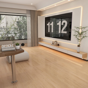 Baldosas de Porcelana con Aspecto de <span class=keywords><strong>Madera</strong></span>, 750x1500mm, Patrón de Espiga, Porcelana Completa, Estilo Tronco Natural, Tono Cremoso, Antideslizantes, Modernas - Product Image 2