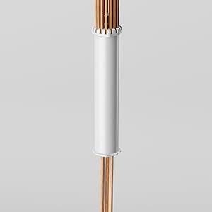 Zusammen klappbares Buchenholzstangen-Lager regal 12 oder 16 Stangen mit Rädern Neues Design Stativ-Trocken gestell - Product Image 5