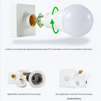 Bombilla LED con sensor de movimiento 9W A19 con detección infrarroja PIR AC170-265V E27/B22