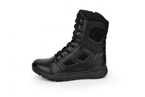 <strong>Black</strong> Microfiber Leather Anti Slip Soft Eva Sole Lightweight Fashionable Outdoor Training Hiking Men Safety Shoes <strong>Work</strong> <strong>Boots</strong> - Product Image 3