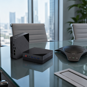 Mini PC AMD Ryzen 7 <span class=keywords><strong>6800U</strong></span> 8 cœurs 16 threads, LAN 2.5G, Wifi 6, BT 5.2, 2 disques durs, 3 ports USB 3.0, 3 sorties vidéo, RAM 16 Go, SSD, Mini PC de bureau IA - Product Image 5