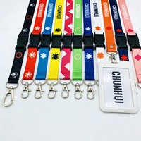CH Wholesale Sublimation Printing Polyester Lanyards With Logo Custom Certification Keychain OEM ODM ECO Promotion Event Gifts