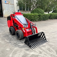 Anpassbarer Skid-Steer-Lader-Steinrechenlöffel, Mini-Skelett-Löffelaufsatz für die Baustellenreinigung
