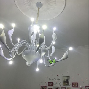 Nordic Atmosere Swan Chandelier Simple Post-Modern Iron Lamps Sala de estar Dormitorio principal <span class=keywords><strong>Restaurante</strong></span> Colgante creativo - Product Image 3