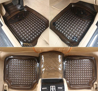 Direkt vom Hersteller Luxuriöse Rutschfeste Transparente PVC Auto-LKW-Bodenmatte Wasserdicht Universal für 4-5 Sitzer Autos 5-teilig Großhandel