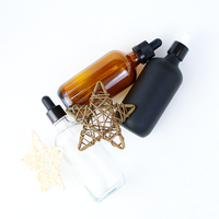 Prix moins cher 120ml Ambre Euro compte-gouttes d'huile essentielle flacons en verre brun avec compte-gouttes gradué résistant aux enfants