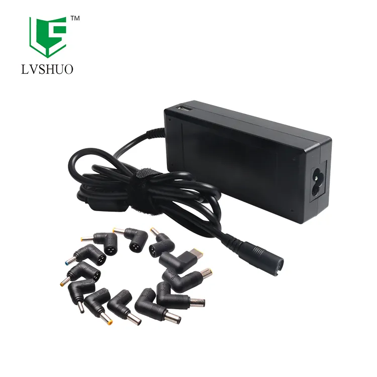 Adaptador de corriente Universal para portátil, cargador delgado de 40W, 45W, 65W, 70W y 90W con 8 a 12 puntas