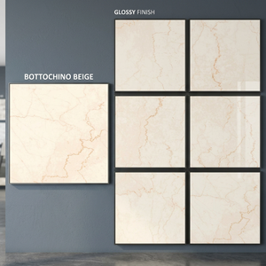 Azulejos de Porcelana Esmaltada de Alto Brillo Colorado Blanco 800x800mm, Inspirados en Granito, para Pisos Contemporáneos - Product Image 6