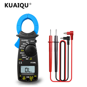 KUAIQU Pince ampèremétrique professionnelle DT3266L 600A Testeur de courant alternatif <span class=keywords><strong>avec</strong></span> indicateur de fil sous tension Tenue de données pour l'entretien électrique - Product Image 1