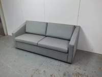 Sofá Cama de Madera Maciza Moderna de Fábrica Directa, Sofá Cama Convertible Plegable de 2 Plazas para Huéspedes, para Uso en Hoteles, Apartamentos y Dormitorios
