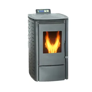 6 KW smokeless portable wood pellet burning stove ,rocket stove pellet heater for hot sale