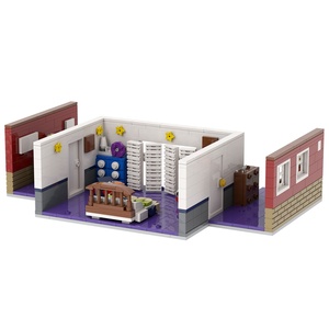 MOC1438 FNAF Midnight Bear <span class=keywords><strong>4</strong></span> habitaciones sin figuras de acción Bloques de construcción Figuras Personaje Ladrillos Juguetes 5 noches en <span class=keywords><strong>Freddy</strong></span> - Product Image 1
