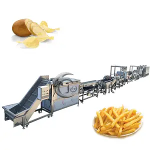 Small scale potato fingers production line of potato half-fried