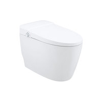Toilettes intelligentes de luxe modernes avec télécommande, bidet, WC blanc japonais intelligent
