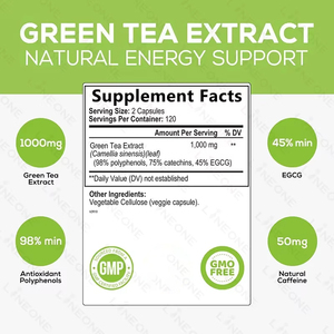 100% प्राकृतिक ताजा और पौधे का अर्क हरी चाय निकालने वाला पाउडर - Product Image 5