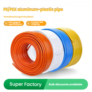 Tubería Flexible Multicapa <span class=keywords><strong>PEX</strong></span> AL <span class=keywords><strong>PEX</strong></span> PN10 de 16-32 mm, de Alta Presión, en Amarillo, Azul, Blanco y Naranja, para Plomería, Gas y Agua Potable - Product Image 3