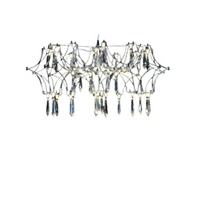 Gymbos Light Firefly Edelstahl-Kronleuchter mit Verstellbarer Höhe LED für Wohnzimmer Einfache Aufhängung - Product Image 1
