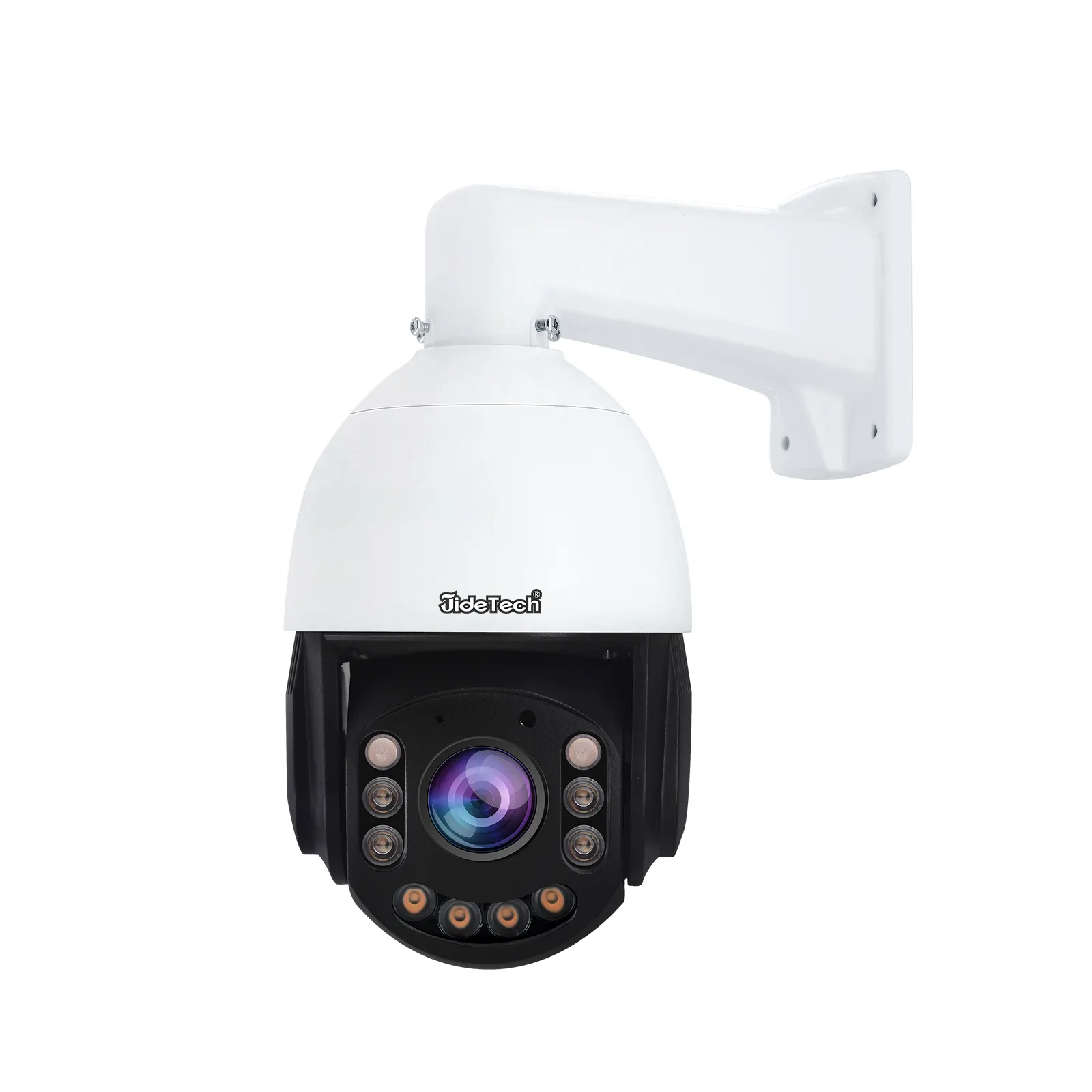 JideTech 8MP 200X Zoom PTZ Camera Full Color Night Vision Human Motion Tracking Fast Rotate PTZ Security Camera