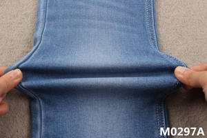 Tissu en denim Unifi Repreve, matière recyclée, bleu foncé, tissu doux pour jeans - Product Image 2