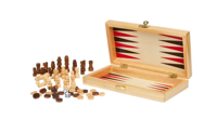 Jeu d'échecs et de dames promotionnel personnalisé 3-en-1 en bois imprimé sérigraphié pour compagnons de jeu