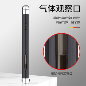 JOFI Slim Metal Butane Cigarette Lighter Windproof Portable Travel Modern Design Direct Fire <b>Red</b> Flame - Product Image 5