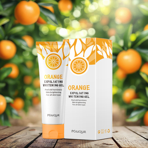 Venta al por mayor Eliminación de piel muerta Exfoliación Naranja Limpio Cuerpo Cara Gel Vitamina C Limpieza de poros Gel exfoliante facial - Product Image 1