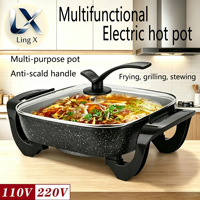 Cuisinière électrique multifonctionnelle tout-en-un grande capacité pour la maison (marmite et cuiseur à riz)