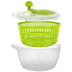 5 L lavaverdure manuale asciugatrice miscelatori per insalata in plastica Spinners per insalata di verdure con ciotola - Product Image 2