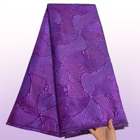 Nouveau Design Noir Tissu Brocart Dentelle Française Africaine pour Robe de Mariage Vente en Gros Tissus de Dentelle Damassée Nigériane