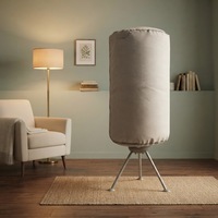 Sèche-linge électrique compact avec minuterie automatique, pliable et portable, machine de séchage ventilée pour la maison