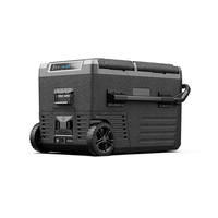 Mini-réfrigérateur-congélateur portable Lifecode pour camping, camping-car, sport, voiture, 45L, plastique, double zone, compresseur rechargeable 12V-24V AC 100-240V