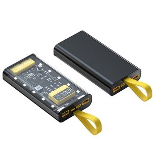 Potable High Capacity Power Bank 10000Mah PD22.5W Type C Transparent Design Led Display Fast Charging for <b>Mobile</b> Phone - Product Image 2