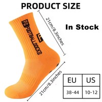 Fabricant de chaussettes de football de haute qualité en stock Logo classique Chaussettes de football pour hommes Chaussettes antidérapantes