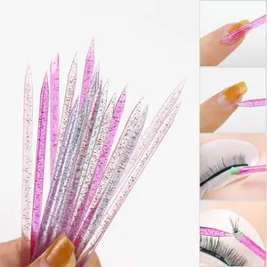 Nail Crystal Stick riutilizzabile Double End Nail Art cuticola Pusher strumento per la rimozione della cuticola Pedicure cura unghie manicure strumenti