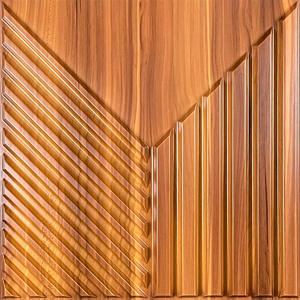 ไม้พีวีซีลายคลาส<span class=keywords><strong>ส</strong></span>ิกแผ่นฝ้าเพดาน3D <span class=keywords><strong>ผนัง</strong></span>หรูหราน้ำหนักเบา - Product Image 3