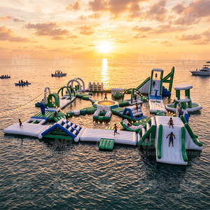 Parc aquatique gonflable commercial, parcours d'obstacles flottant modulaire Aqua pour la mer, le lac, aire de jeux professionnelle gonflable flottante - Product Image 5