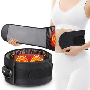 Masseur de taille sans fil avec chaleur et vibration soutien lombaire pour le soulagement des douleurs dorsales ceinture de massage compresse chaude - Product Image 1