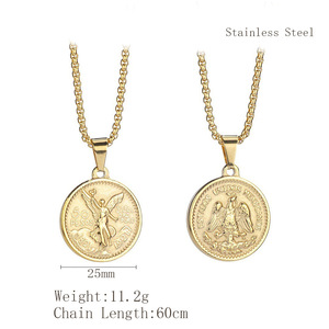 Collar de Cadena con Colgante de Acero Inoxidable Chapado en Oro de 18K de Moda, Talismas <span class=keywords><strong>Goetia</strong></span> Shem Hamephorash, Amuleto de Regalo - Product Image 5