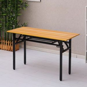 <span class=keywords><strong>Table</strong></span> <span class=keywords><strong>pliante</strong></span> double couche Moon moderne pour l'extérieur, l'entraînement, l'apprentissage, les devoirs, pieds réglables en métal, conception à double ressort - Product Image 5