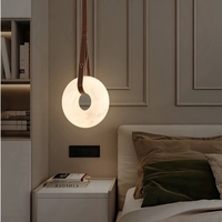 Lustre moderne en cristal nordique avec abat-jour en albâtre, éclairage LED, garantie de 3 ans pour salon, escalier et zones TV