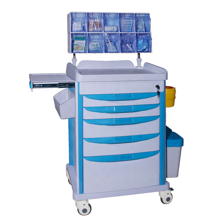 Медицинская аварийная реанимационная тележка из АБС-пластика