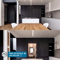 Ensembles d'armoires de cuisine modulaires personnalisés George Group, finition stratifiée, rangement réglable, construction durable, design moderne