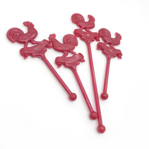 공장 가격 사용하기 쉬운 여러 색상 아크릴 사용자 정의 웨딩 칵테일 교반기 - Product Image 6