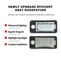 Lumière de plaque d'immatriculation LED E4 pour Audi A3 A4 S3 S4 A6 S6 Q7 RS4, sans erreur CANBUS