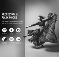 NEEWER QPRO N TTL - Disparador de Flash Inalámbrico Mejorado, 1 8000s HSS, Transmisor Remoto 2.4G, Compatible con Nikon