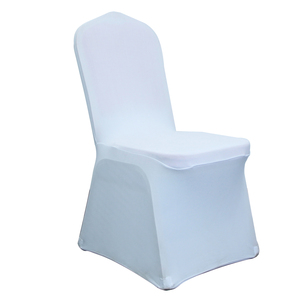 Blanc spandex <span class=keywords><strong>housse</strong></span> de <span class=keywords><strong>chaise</strong></span> <span class=keywords><strong>universelle</strong></span> pour les événements de mariage - Product Image 1