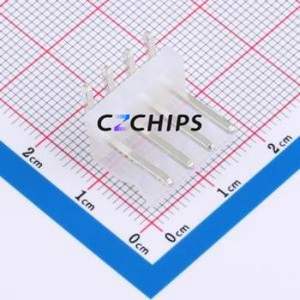 HX CH3.96-4P WZ Wire-to-Board Pin Header Bent Lead Through Hole,P=3.96mm Connector 1x4P 3.96mm Right Angle Insert CH - Product Image 1