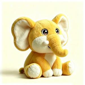 Peluche de Elefante Amarillo Personalizado, Adorable Peluche Sentado con Relleno de Algodón PP, Suave para Halloween, Unisex, para Bebés de 0 a 24 Meses - Product Image 2
